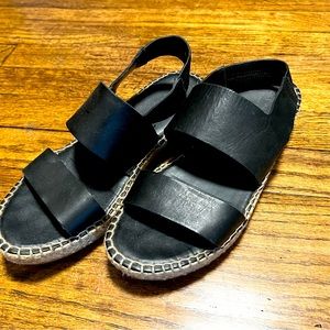 Black Cole Haan Women's Cloudfeel Stitchlite Espadrille Sandal.